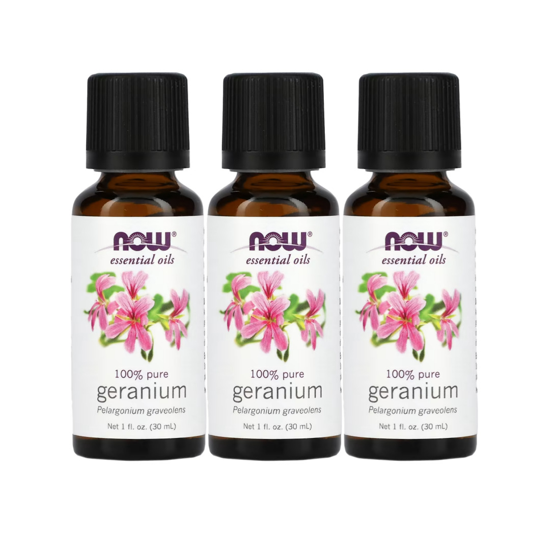 NOW Foods 에센셜 오일 제라늄 1fl oz(30ml) x 3 : 엘로우프리지어2