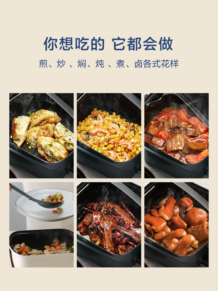 자동 볶음밥 기계 차박 전기 혼합기 로스팅 볶음기 멀티팬 가정용 업소용 : 모두의직구mall