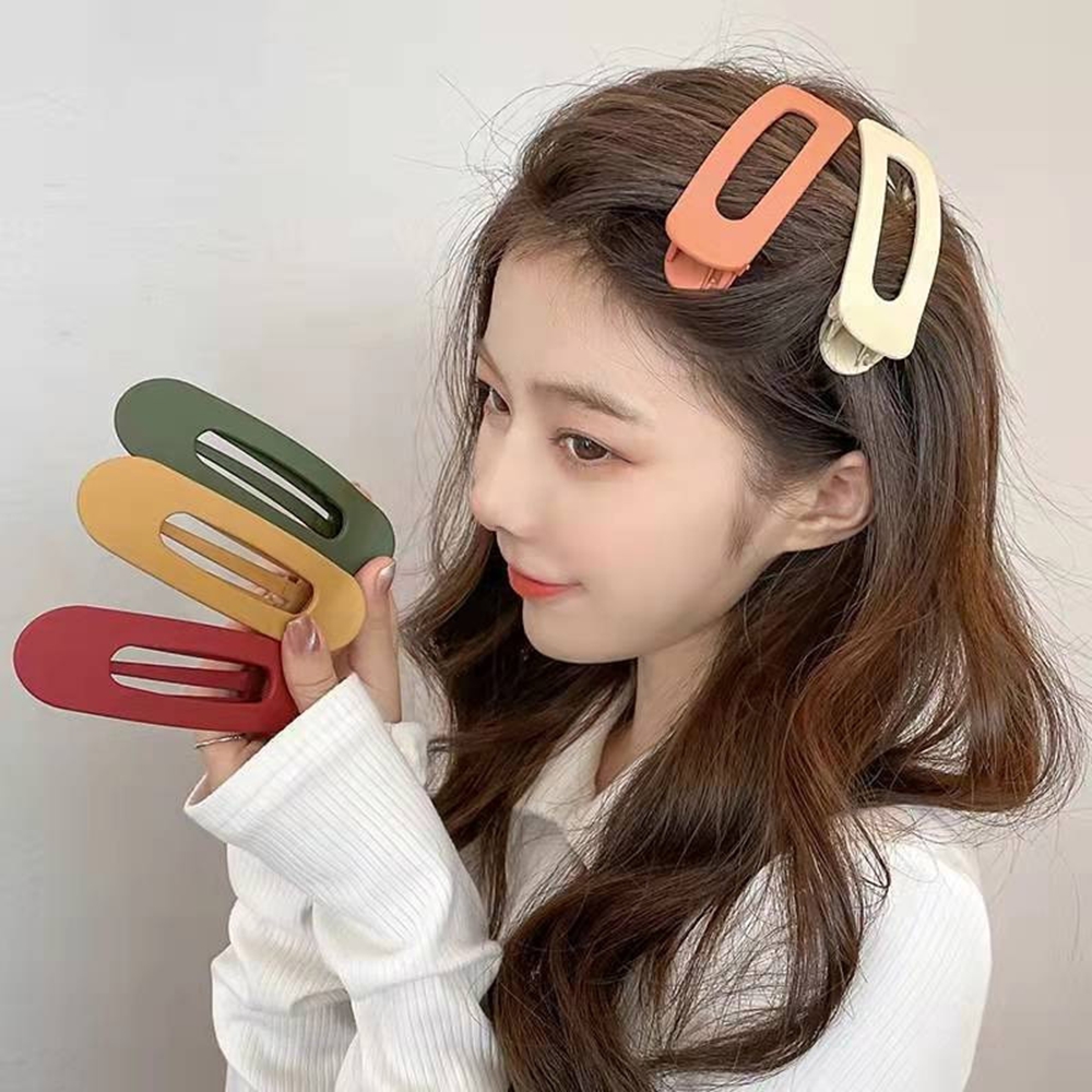 예쁜 머리핀 헤어핀 대형 클립 삔 어린이 올림머리 리본 컬러 집게핀 : chakhanstore