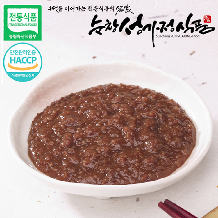 100% 국내산 농산물로 4代를 이어온 전통 장류의 명가 / 순창 성가정식품 / 전통 쌈장 1kg : 유진코리아