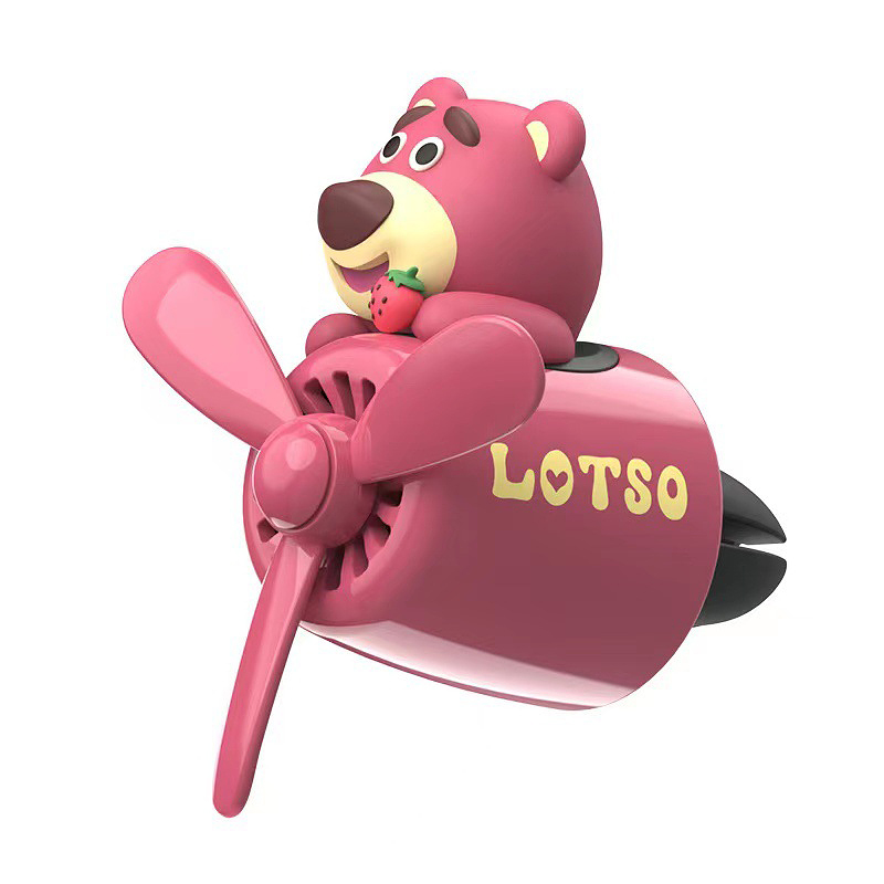 LOTSO 프로펠러 방향제 랏소 차량용 토이스토리 곰돌이 파일럿 자동차 송풍구 장식소품 : Ladybug