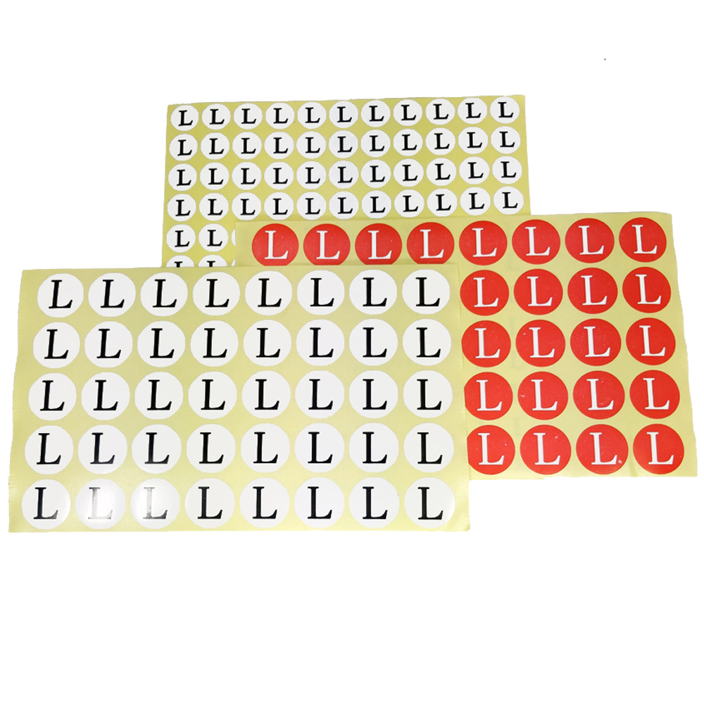 20mm 사이즈스티커 의류 옷 매장 XS S M L XL XXL 3XL 4XL 5XL : 대박창고