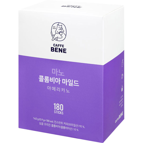 카페베네 마노 콜롬비아 마일드 아메리카노 180개입, 1개 : 지나몰