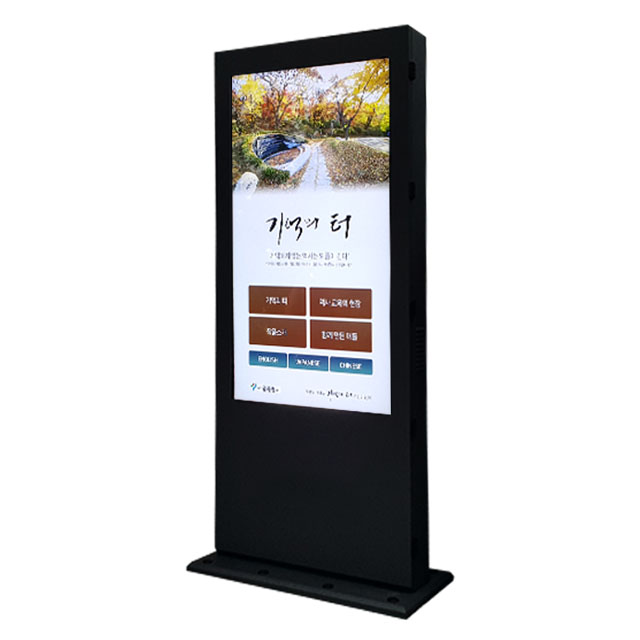 옥외용 스탠드 함체 모니터 46인치 2500cd 세로형 [DP-46T] 광고용 모니터용 / 아이엠로지텍 : 아이엠로지텍