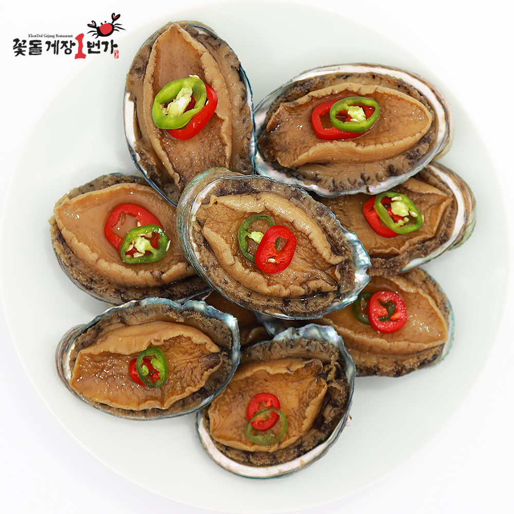 30년 전통 한정식맛집 여수한일관 씨알 굵은 완도산 전복만을 골라 담은 전복장 : 한일푸드