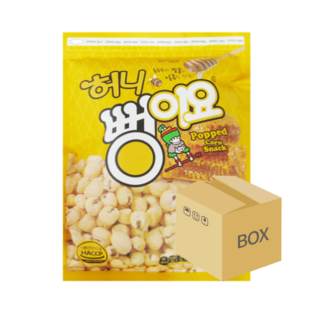 [무료배송] 서울 허니 뻥이요 지퍼백 box (240g x 12) : 천가지몰