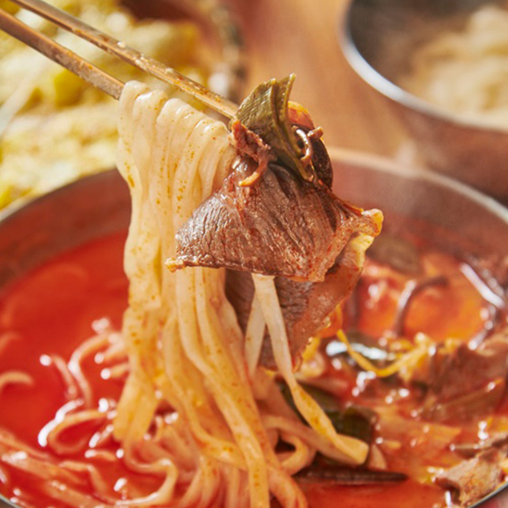 팔당 동동국수 대파 육개장 칼국수 625g : 동동국수