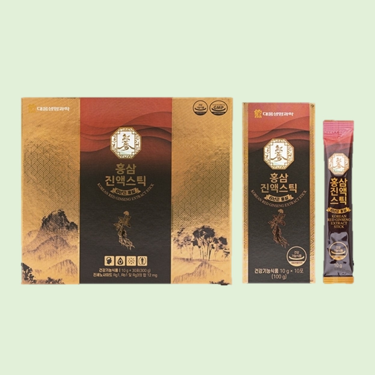 대웅 짜먹는홍삼 6년근 홍삼 진액스틱 프리미엄 건강식품 선물 : 건강해유