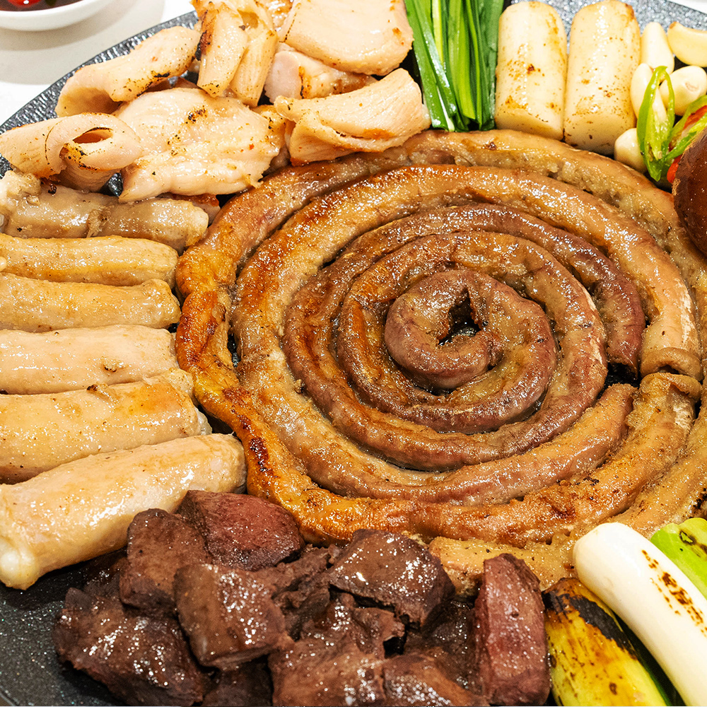 자연곱 한판 한우 소곱창 대창 염통 모듬구이 세트 : 엄마네한우