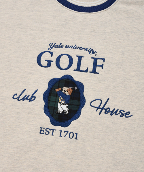 [국내매장판]YALE예일 골프럽 GOLF CLUB UNIVERSITY DAN CREWNECK : 피슈즈