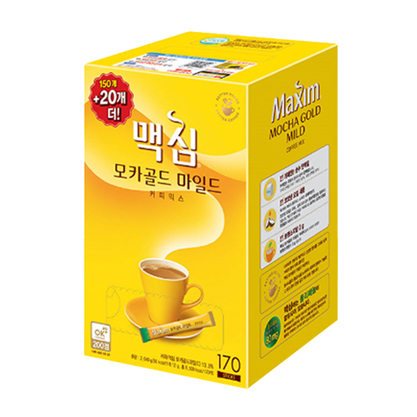 [중앙몰] 동서 맥심 모카골드 마일드 170T 커피 믹스 스틱 : 중앙몰