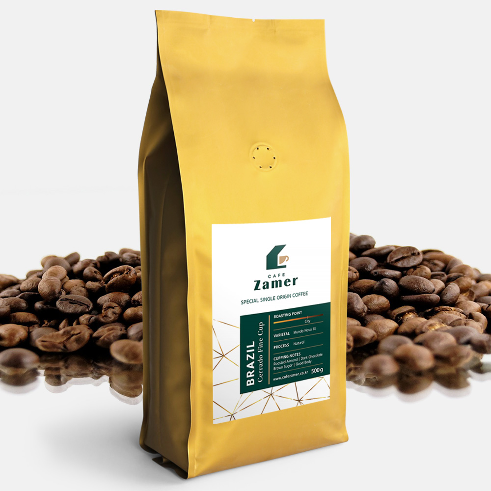 500g 브라질 세라도 싱글오리진 원두 커피 : 카페자메르 코리아