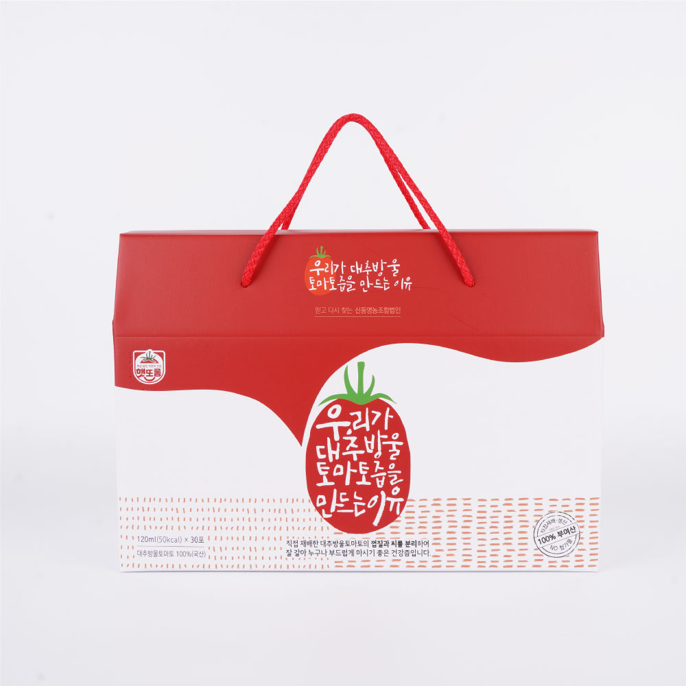 통째로 갈은 대추방울 토마토즙 120ml 30포 : 신동영농조합법인
