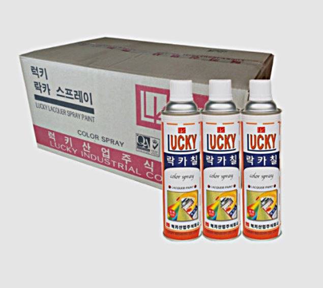 럭키 락카스프레이 페인트 도색 컬러 1박스 40EA : 세진툴