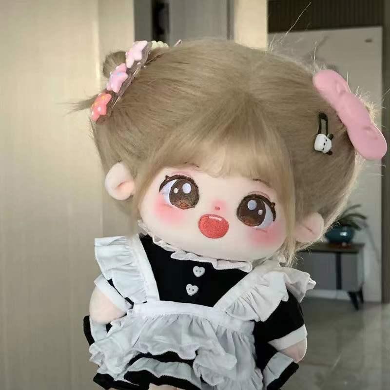 무속성솜인형 20cm 무속성 인형 아이돌 솜깅이 옷 헤어 세트 : 썸원라이크유