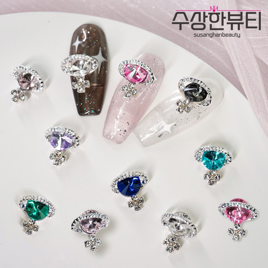 2pcs 네일 파츠(7color) 우주선 우주 토성 금성  네일파츠 장식 셀프네일 : 수상한뷰티