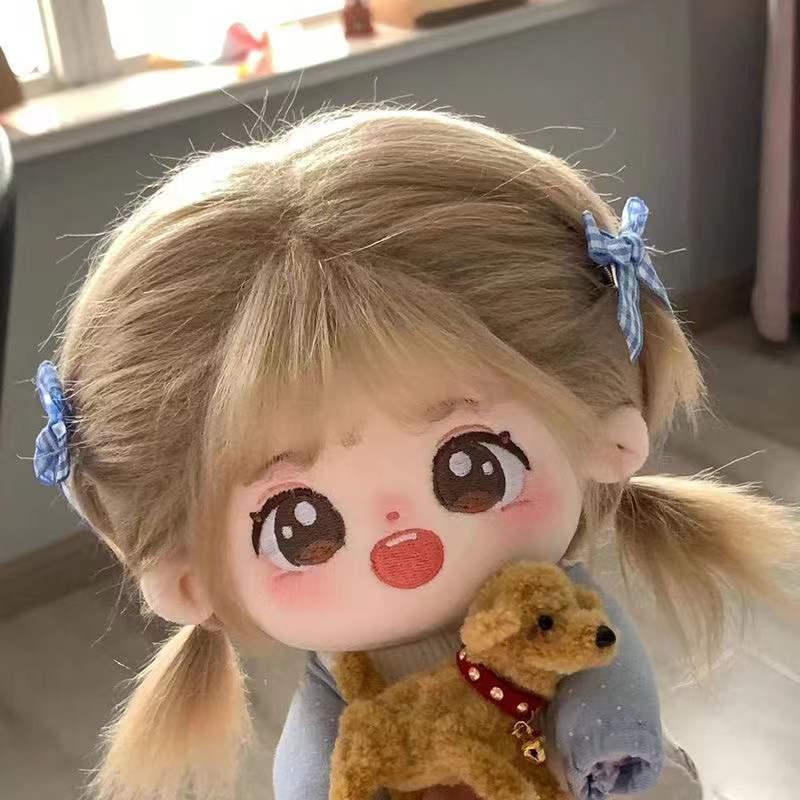 무속성솜인형 20cm 무속성 인형 아이돌 솜깅이 옷 헤어 세트 : 썸원라이크유