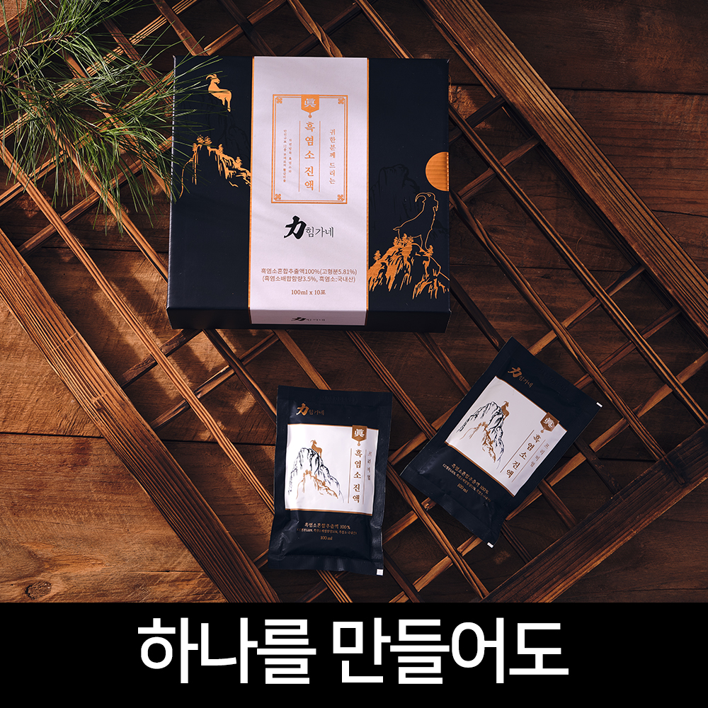 힘가네 흑염소진액 엑기스 흑염소즙 1박스 100ml X 10포 : 힘가네
