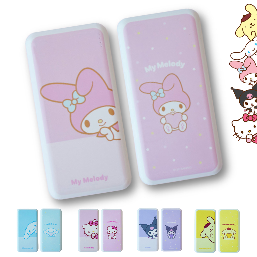 정품 산리오 보조배터리 10000mAh 마이멜로디 쿠로미 헬로키티 시나모롤 폼폼 포차코 : 무니랜드