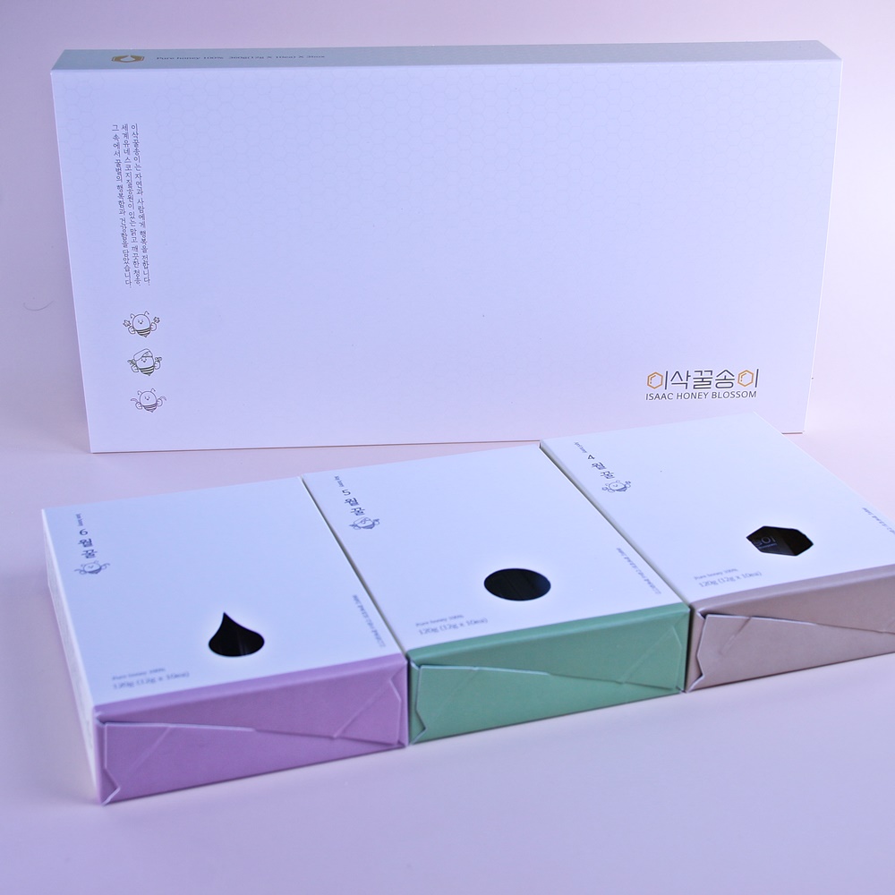 이삭꿀송이 천연 벌꿀 스틱 12g 30포 아카시아 꿀 선물세트 : 이삭꿀벌농원