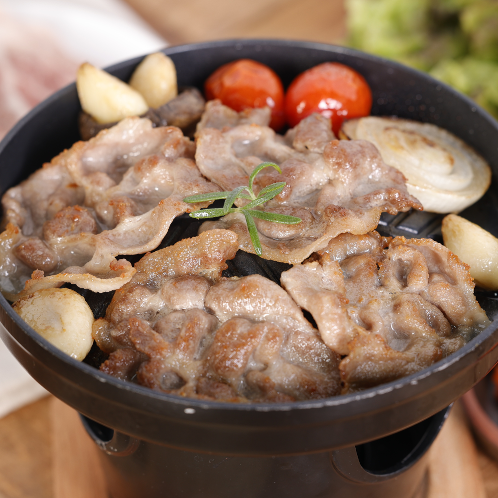 꽃목살 슬라이스 제주 청정돼지 500g 2팩 : 여수해적