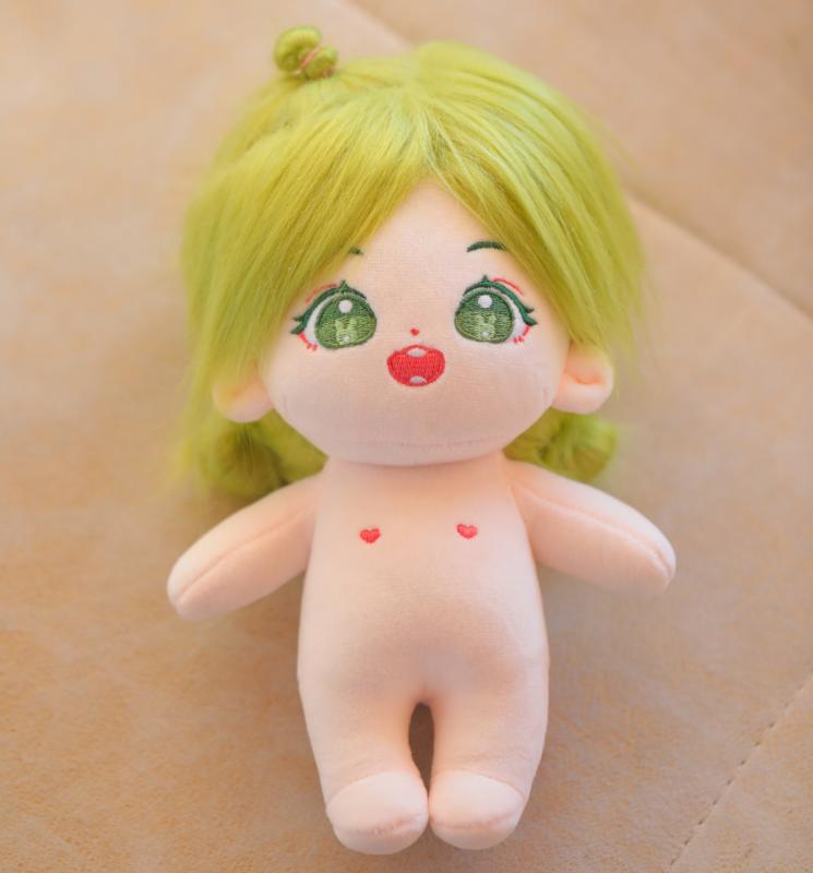 무속성솜인형 20cm 무속성 인형 아이돌 솜깅이 그린 헤어 : 썸원라이크유