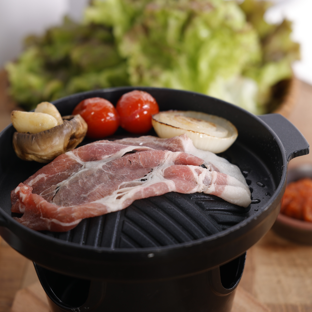 꽃목살 슬라이스 제주 청정돼지 500g 2팩 : 여수해적