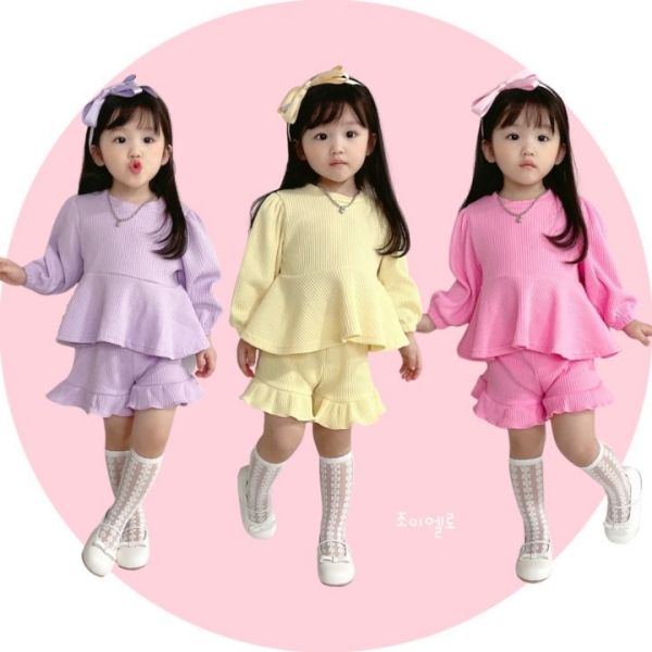 조이엘로 와플프릴세트 (S~2XL) : 러블리투민