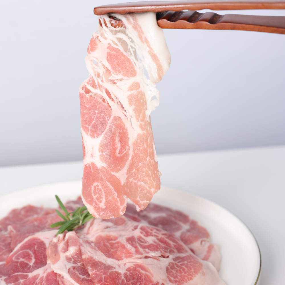 꽃목살 슬라이스 제주 청정돼지 500g 2팩 : 여수해적