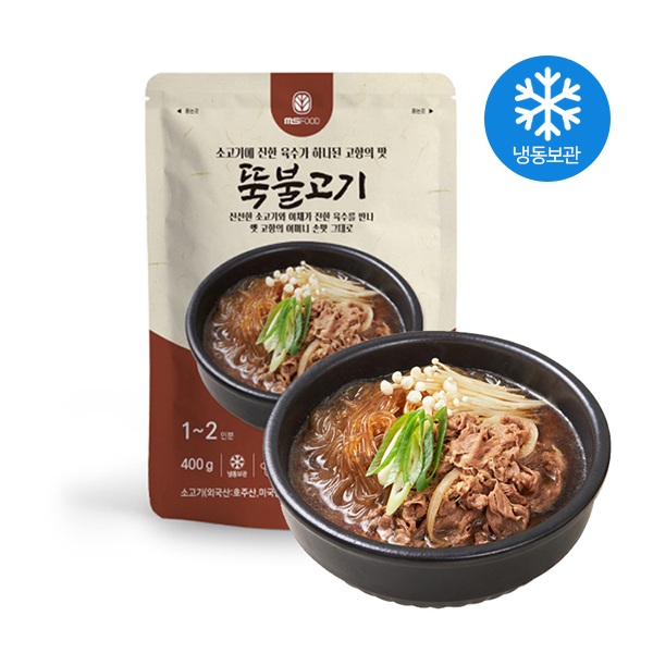 뚝불고기 엠에스푸드 뚝불 뚝배기불고기  즉석 요리 캠핑 간단 간편 엄마손맛 간편식 혼밥 음식 : 엠에스푸드몰