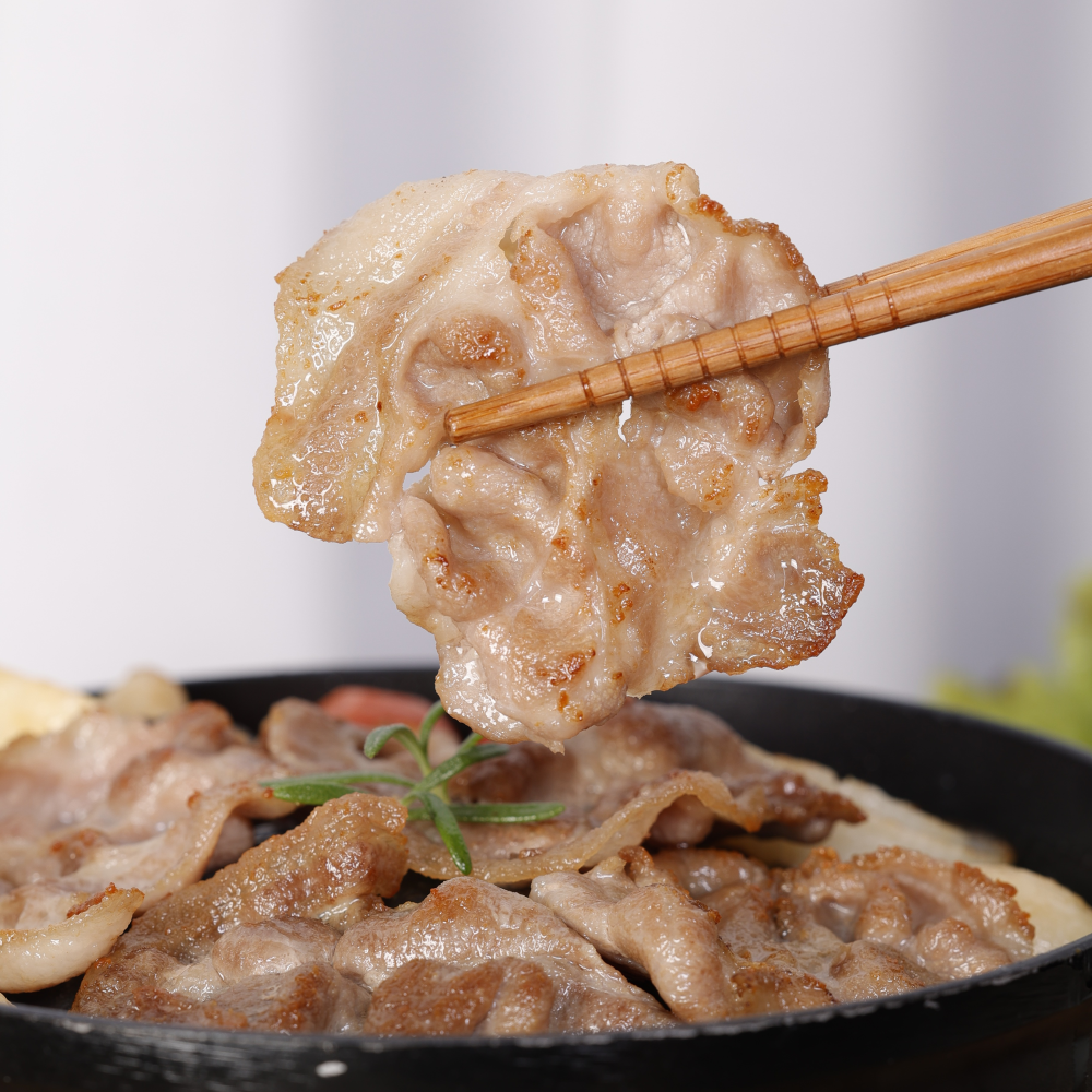 꽃목살 슬라이스 제주 청정돼지 500g 2팩 : 여수해적