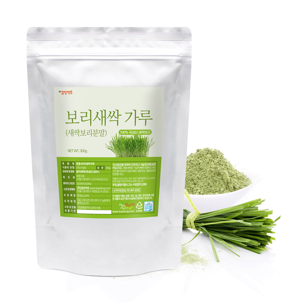 갑당약초 국내산 새싹보리 분말 가루 300g : 갑당약초