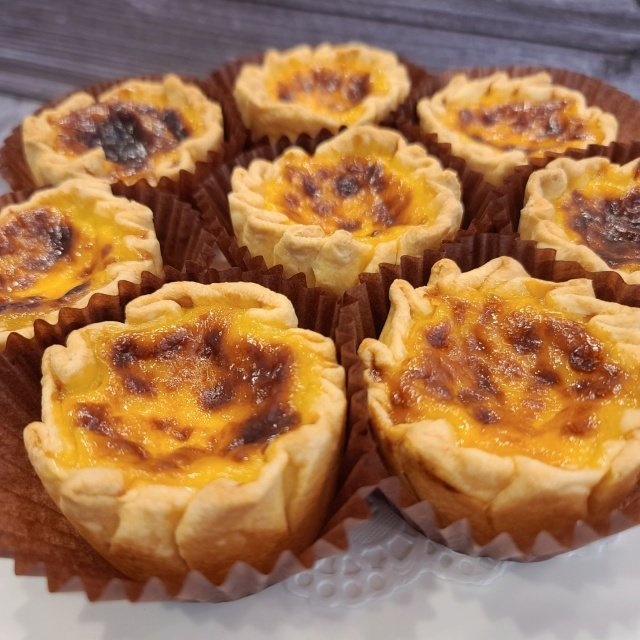 프리미엄 수제 홍콩식 에그타르트 빅사이즈 130g 바닐라빈커스터드 디저트 맛집 구움과자 : 쉬베이크180도씨