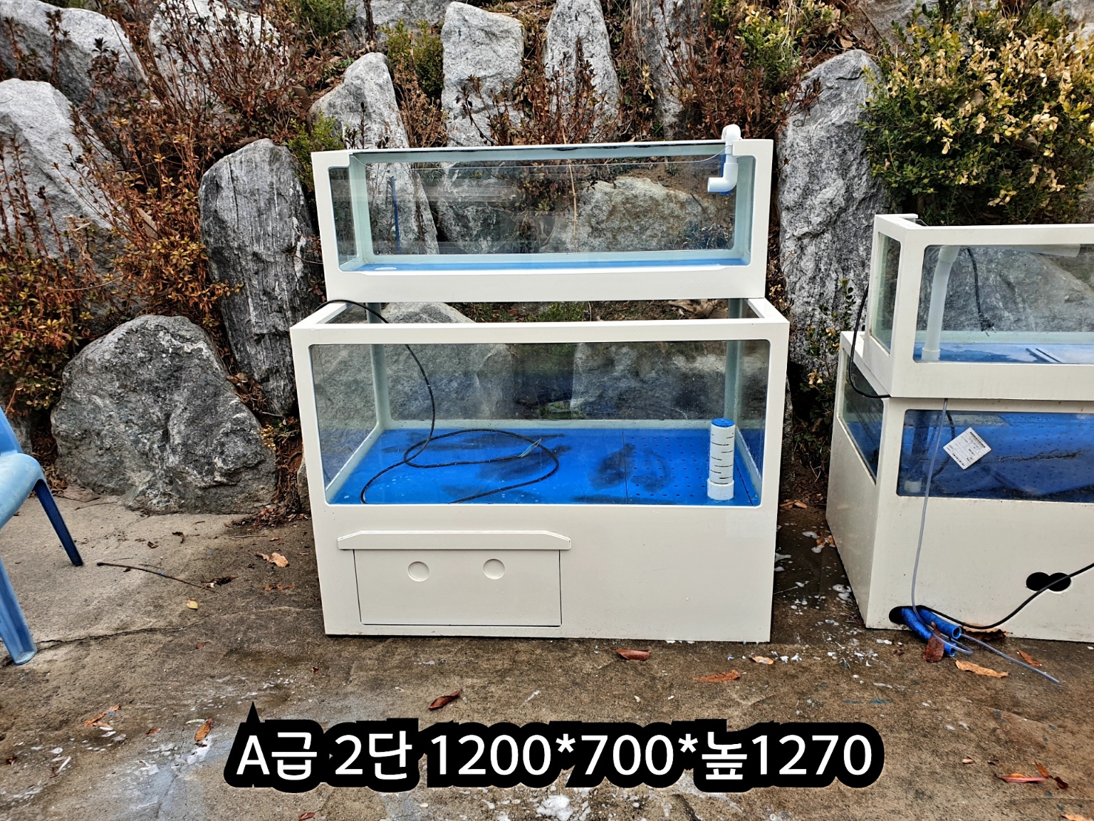 중고활어수족관  2단 업소용 워터에이징 횟집 수조 영업용 식당 어항 : 동명수족관