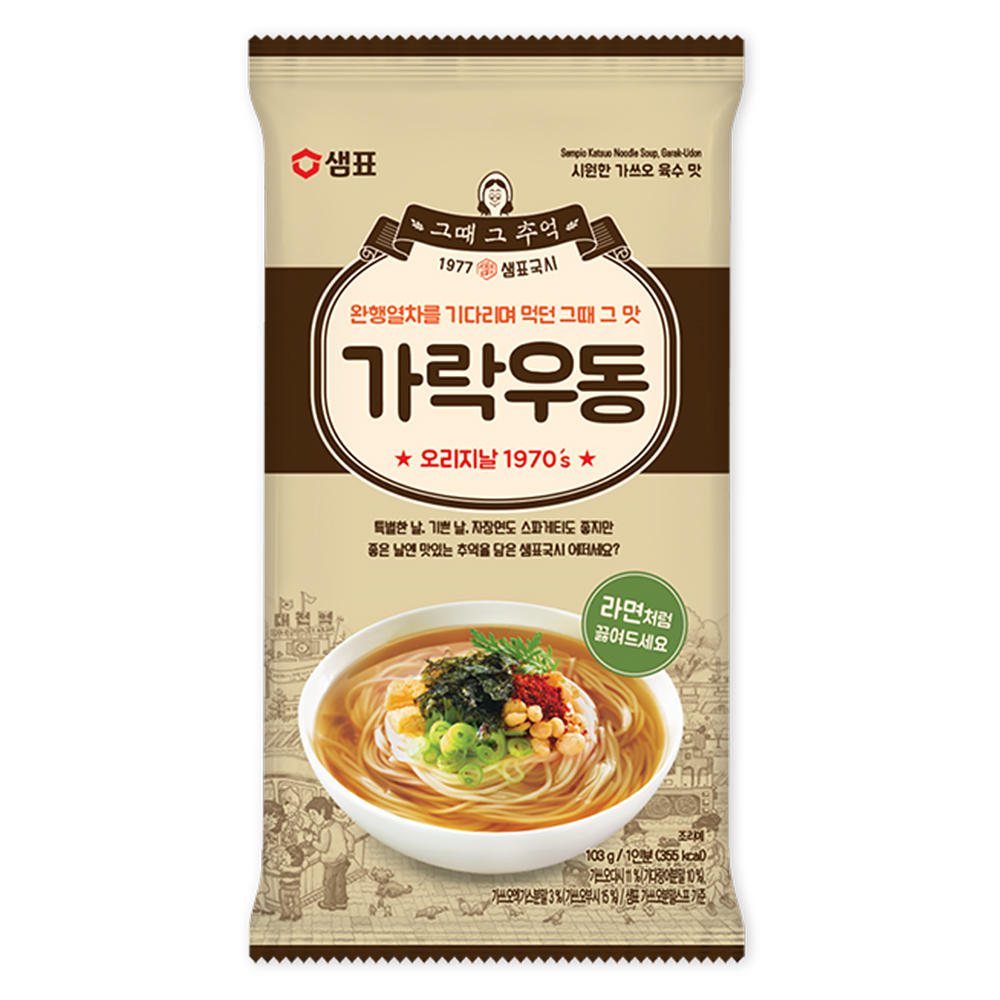 샘표 가락우동 103g 국수 : 두배로마트