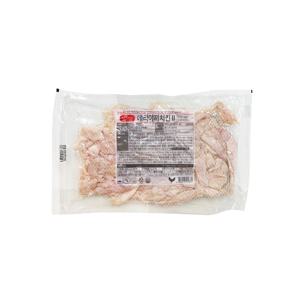 에쓰푸드 그릴드 데리야키 치킨 슬라이스 500g (신선상품) : 스페셜티푸드마켓