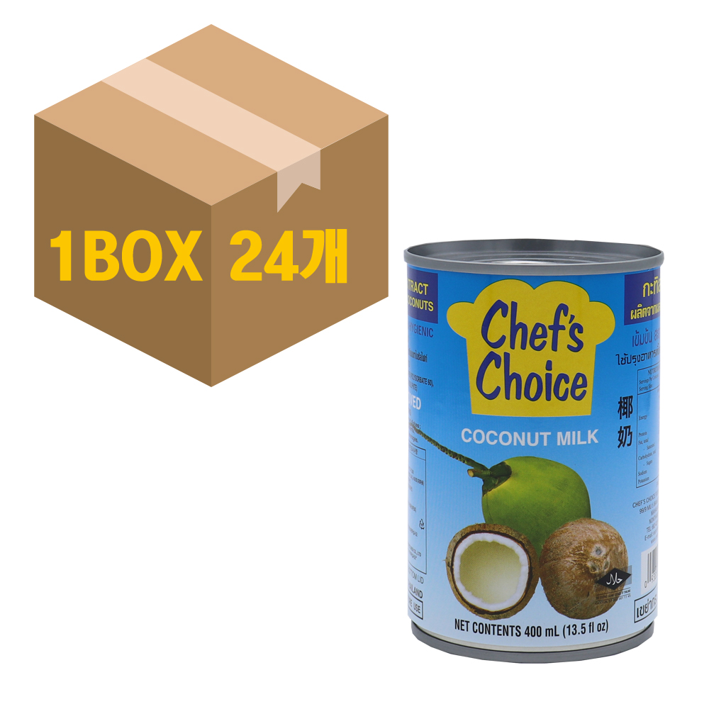 태국  쉐프 초이스 코코넛밀크 Chef’s Choice COCONUT MILK 400ml  24개 1박스 : 동아마트