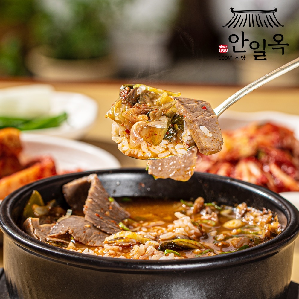 [100년 식당 안일옥] 장터국밥 500g 1팩(1.5인분) : 100년식당 안일옥