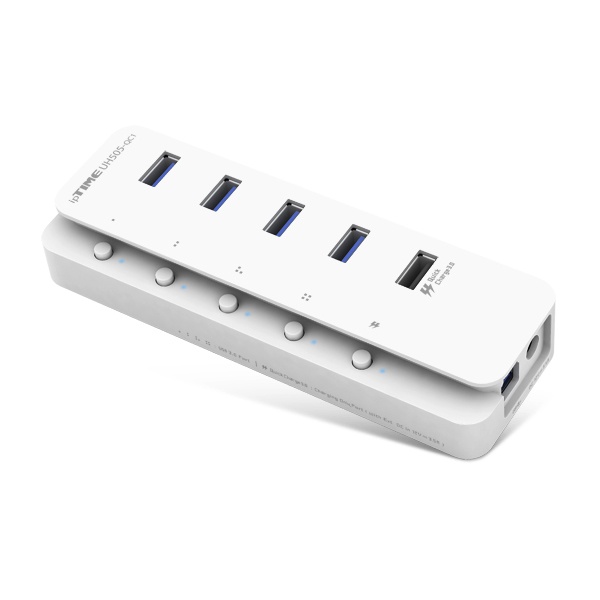 아이피타임 UH505-QC1 5포트 USB3.0 유무전원 USB허브 : 에브리랜