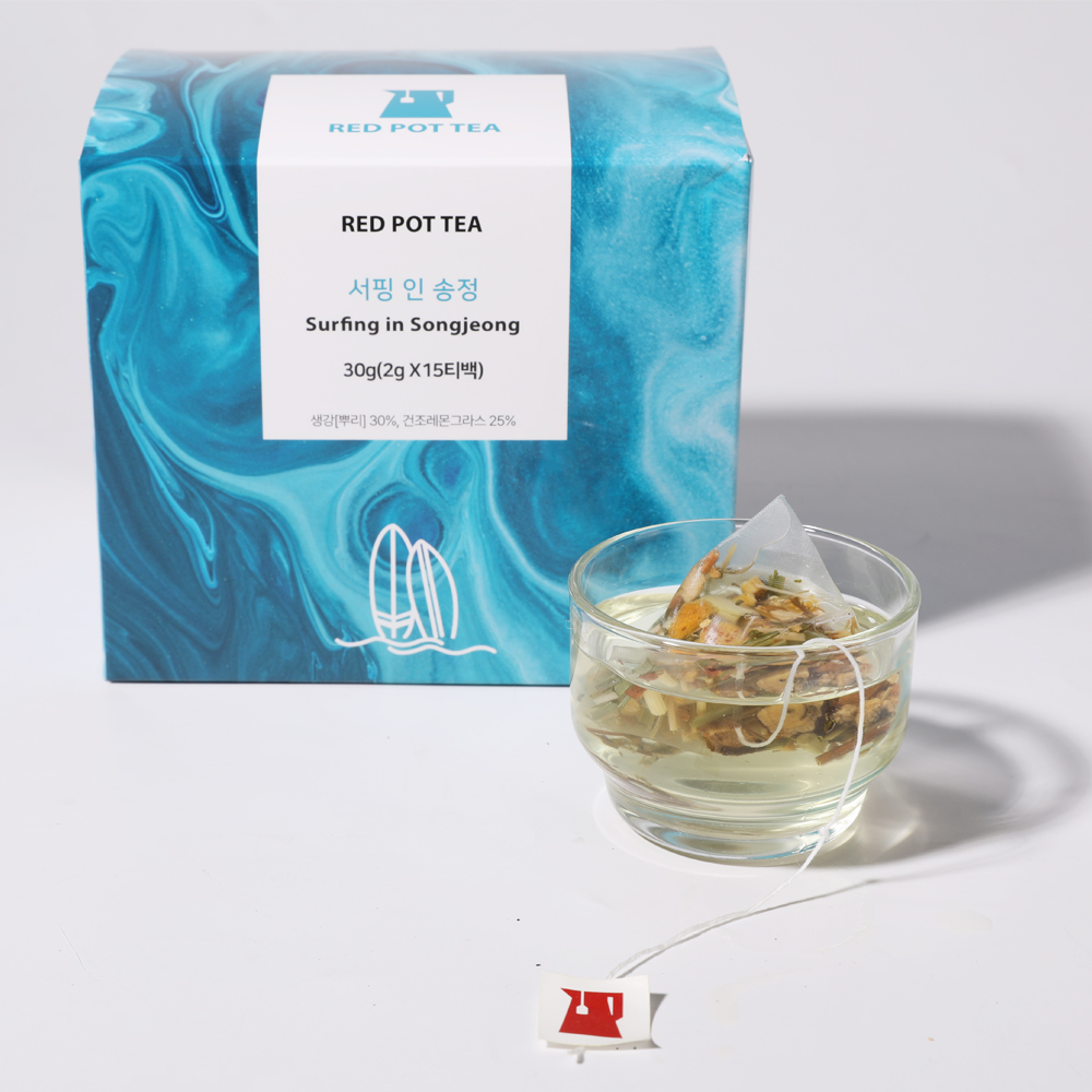 [부산관광기념품] 레드팟티 부산 블렌딩티 - 로맨틱광안리/서퍼인송정 : REDPOTTEA