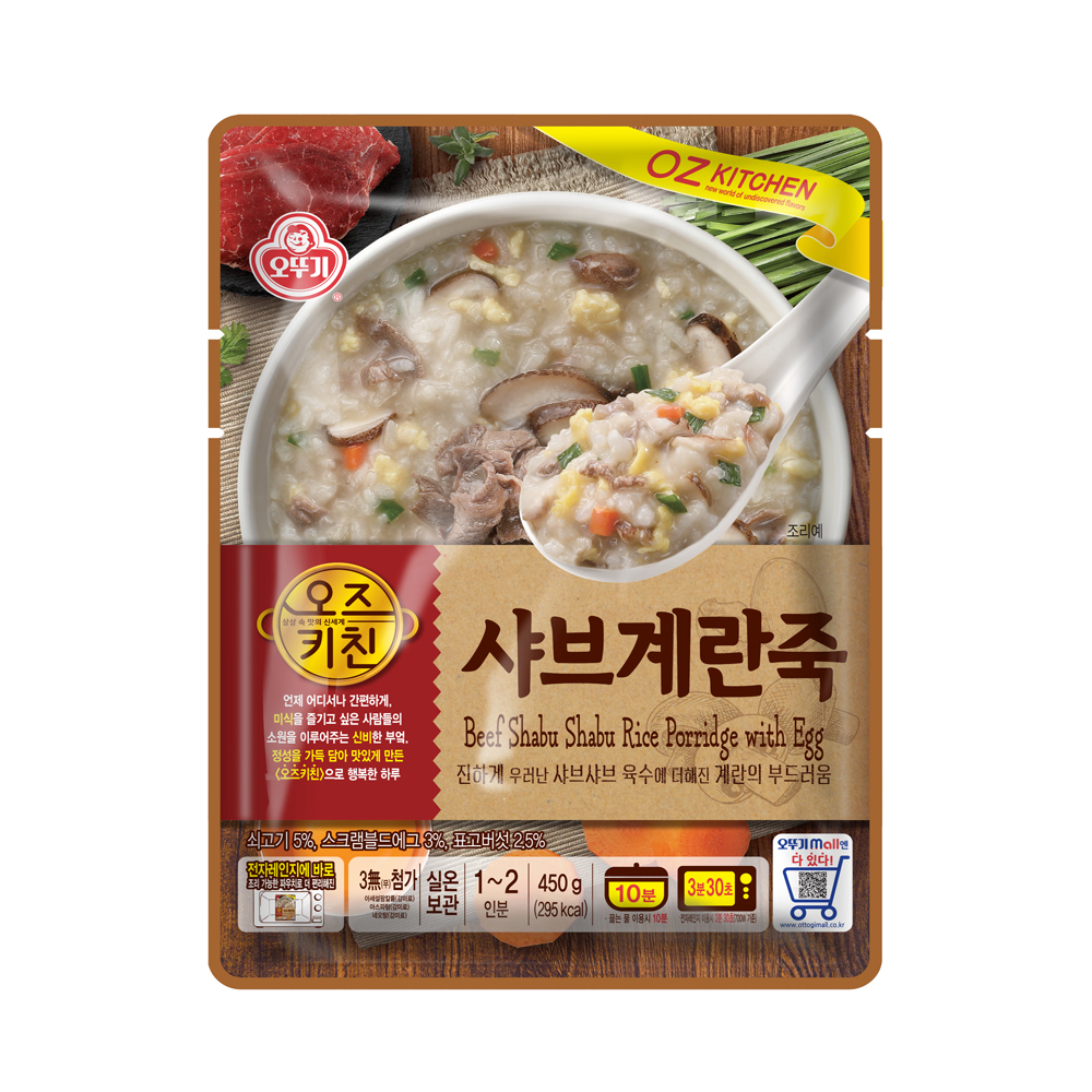 오뚜기 오즈키친 샤브계란죽 450g : 오뚜기mall