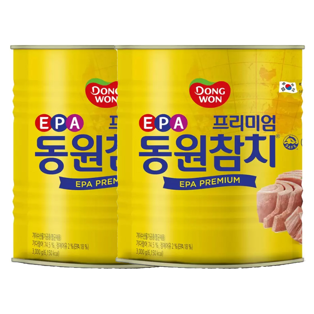 동원 EPA 참치캔 3kg x 2개 : 더플러스 친구