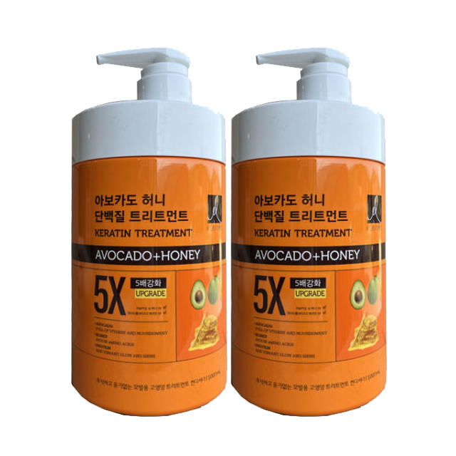 엘라스틴 아보카도 허니 5X 단백질 트리트먼트1000ml x 2개 : 한성마켓