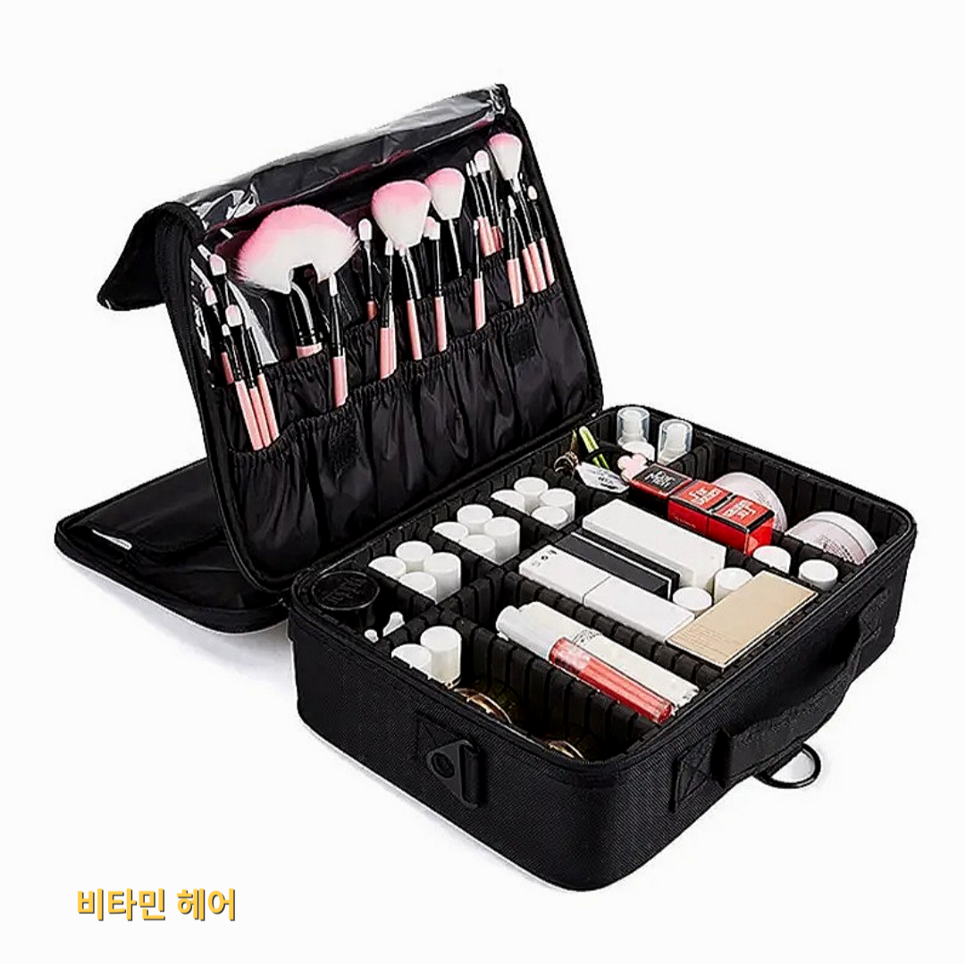 메이크업가방 특대형 미용도구수납 브러쉬 화장품 학원 출장가방 : 비타민헤어