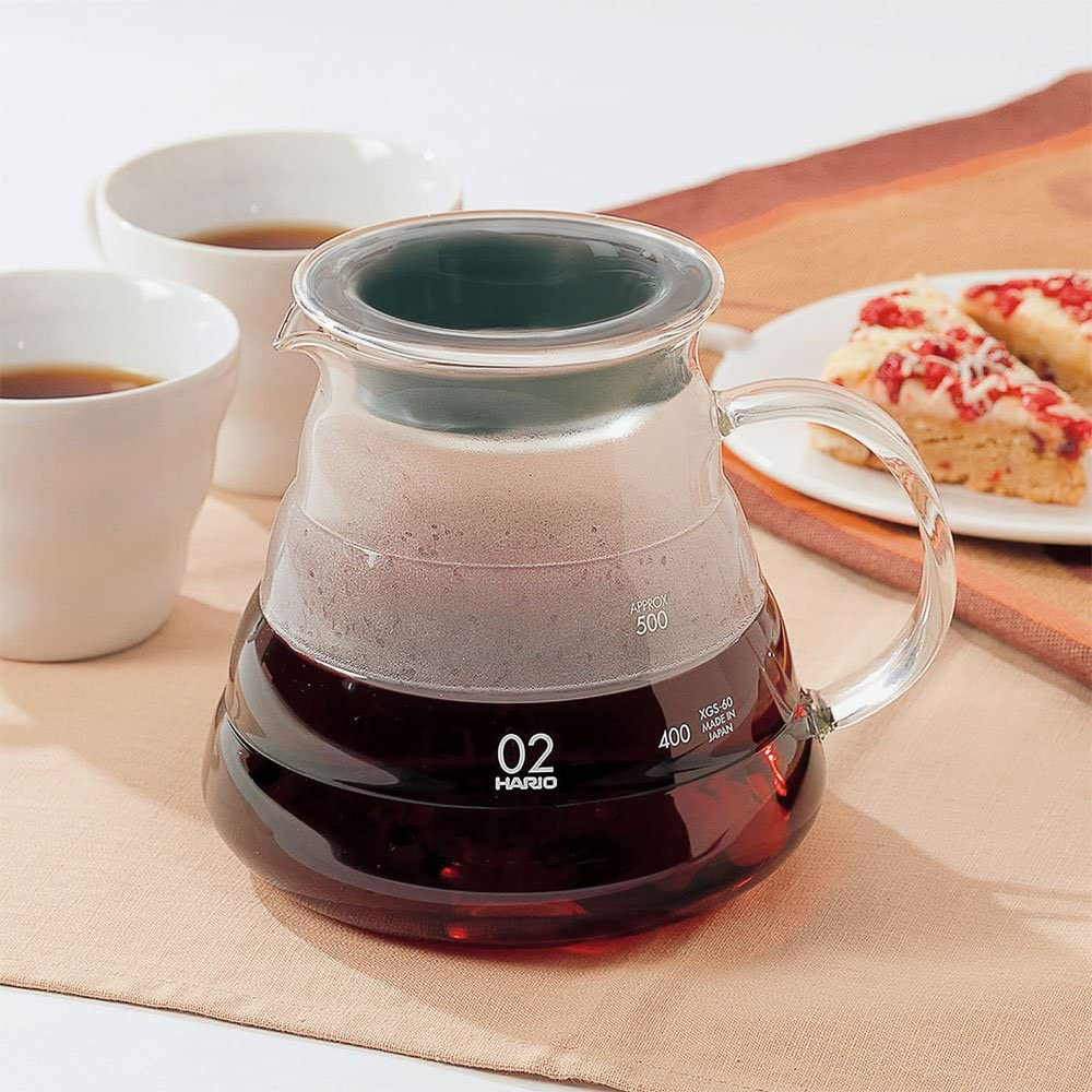 하리오 핸드드립 커피서버 XGS-60TB 클리어 유리포트 600ml : 커피올데이