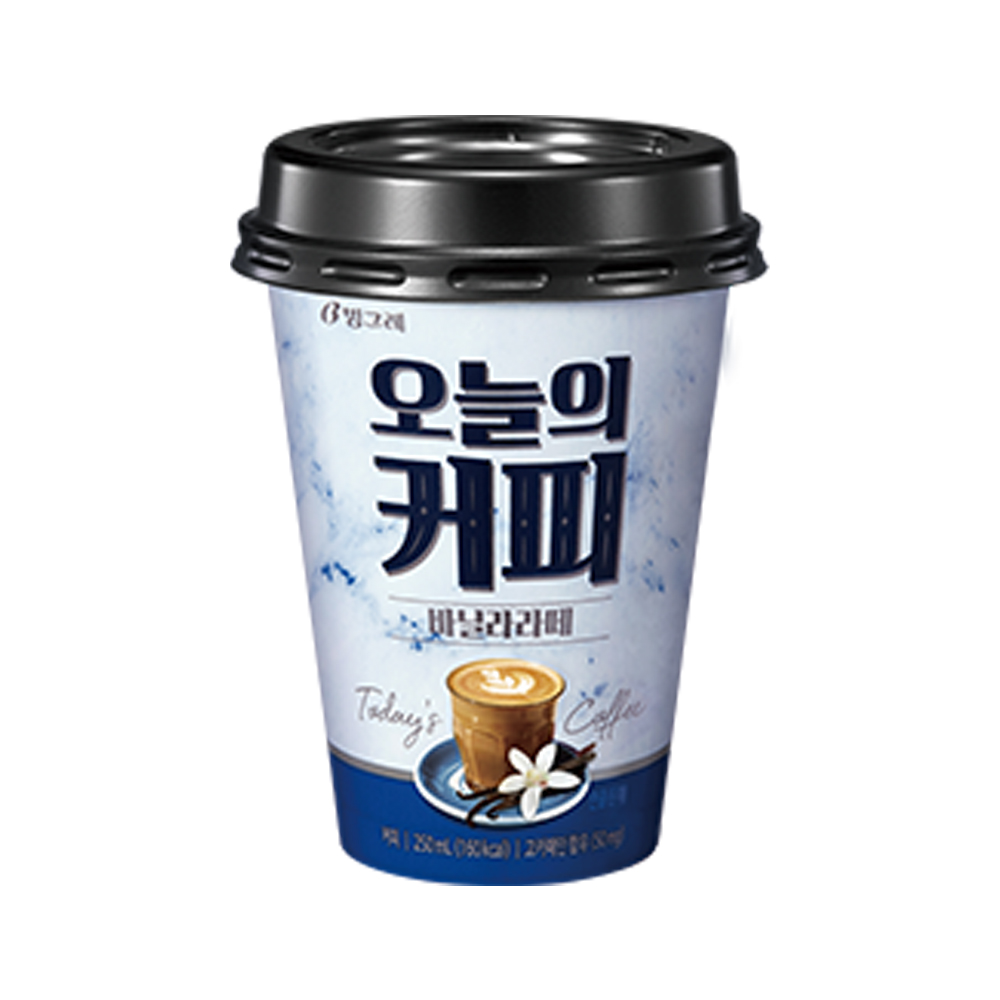 빙그레 오늘의 커피 카페라떼 250ml 10개 : 빙그레우유 가정배달