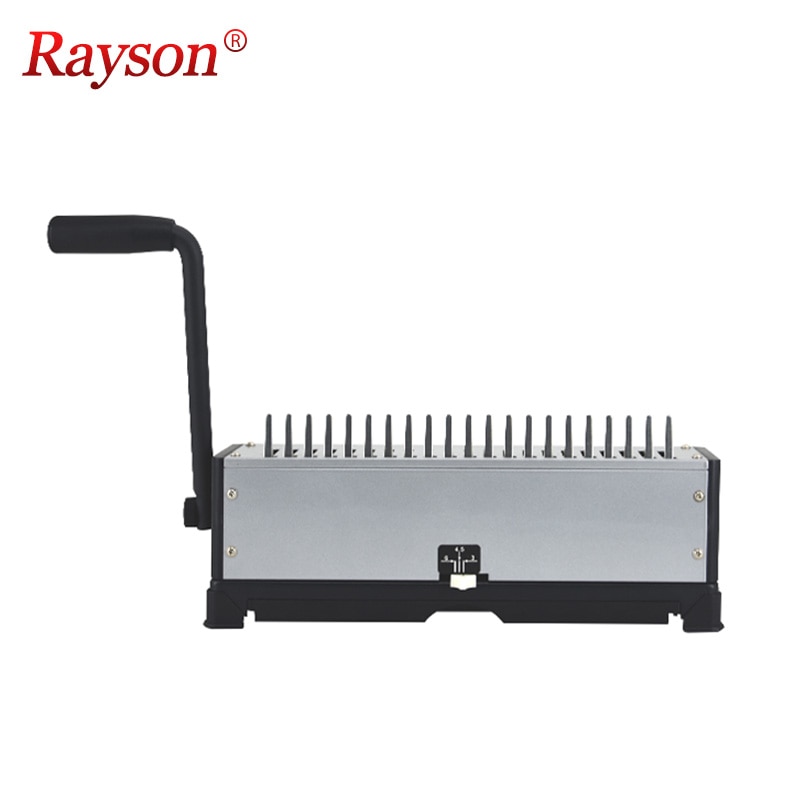 제본기 스프링제본기책분철 가정용 링 와이어링 스프링 플라스틱링 공장 사무실 빗 바인더 RAYSON RS-12 바인딩 기계 Comb-Type/Cl 폴더 a4... 