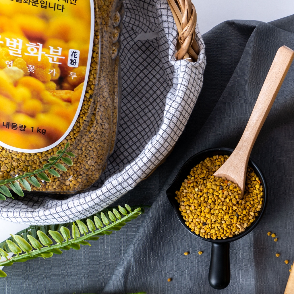 꿀 화분 꼭꼭 씹으면 고소한 창녕 비폴렌 꿀벌화분 100g (3개 부터 공병포함) : 투원플렉스