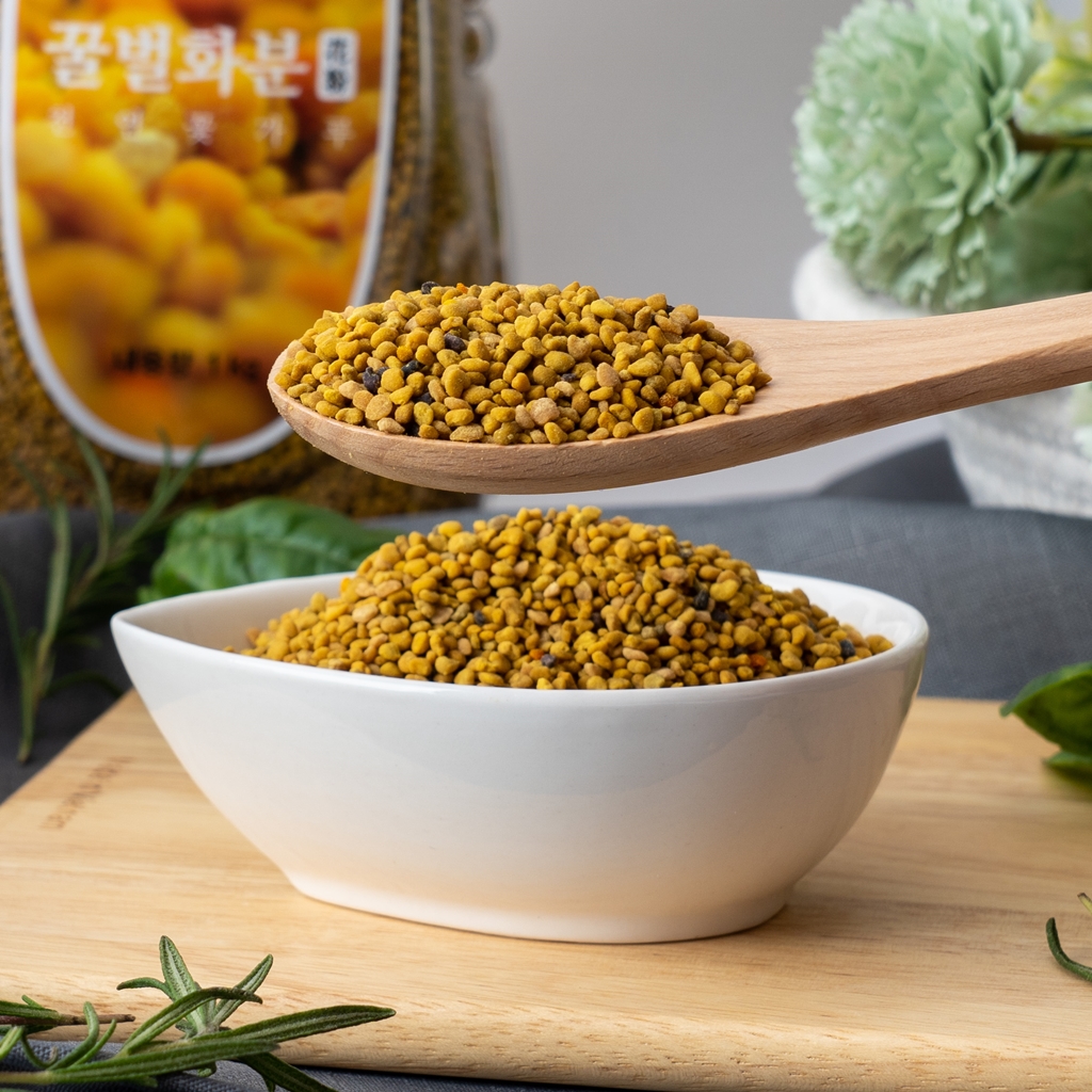 꿀 화분 꼭꼭 씹으면 고소한 창녕 비폴렌 꿀벌화분 100g (3개 부터 공병포함) : 투원플렉스