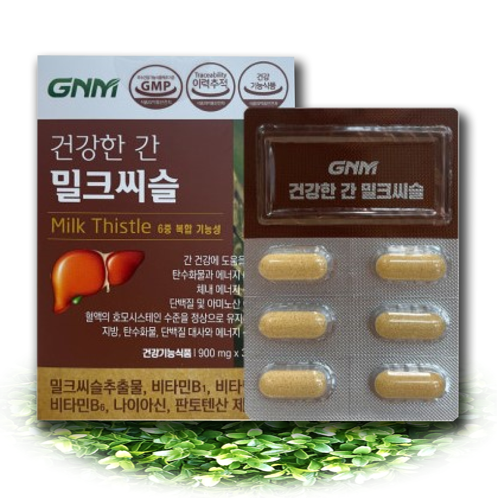GNM 건강한 간 밀크씨슬효능 실리마린효능 1Box : 상무님스토어